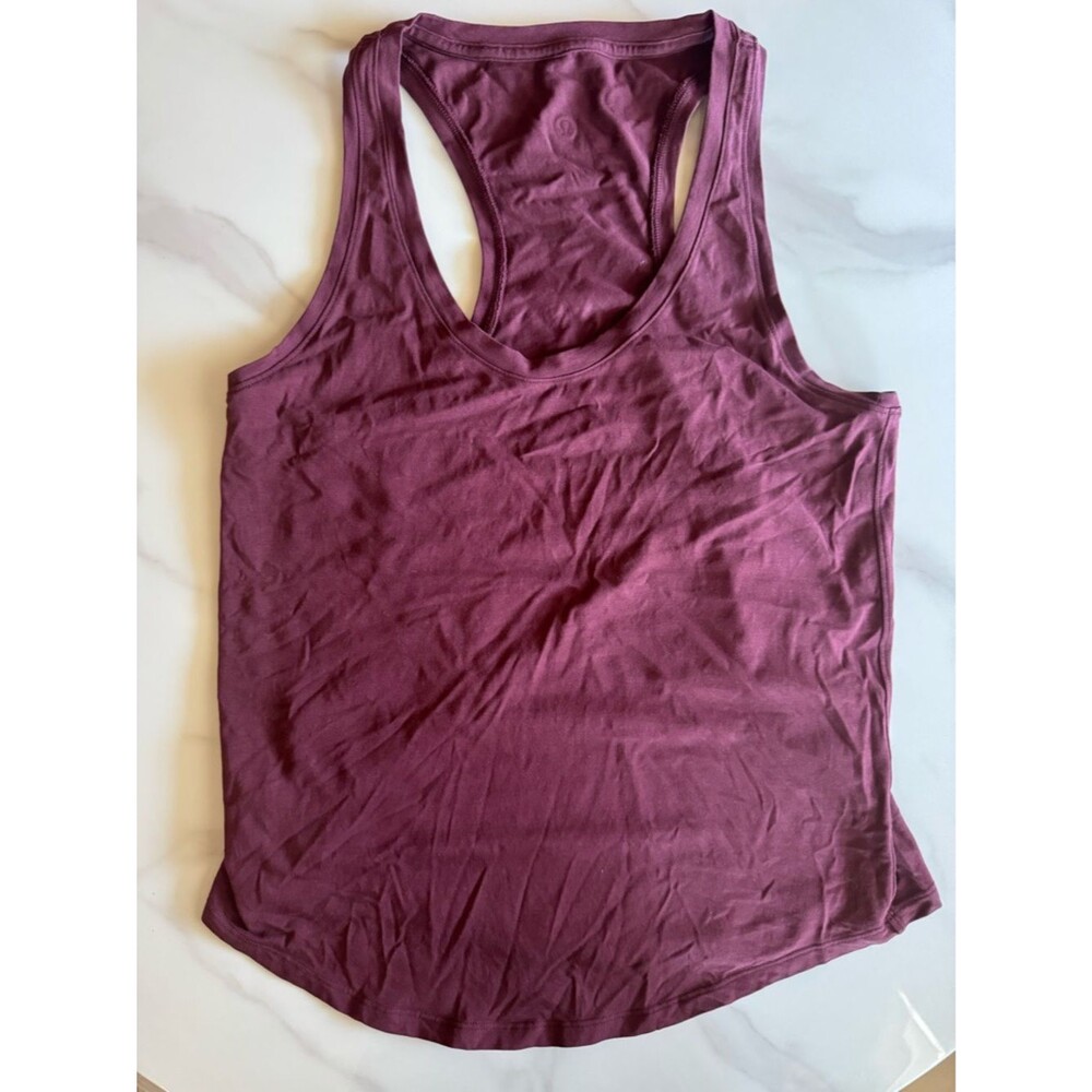 Lululemon Take Off Stretch Tank Size 8 10 M L Racerback Athleisure Workout Top